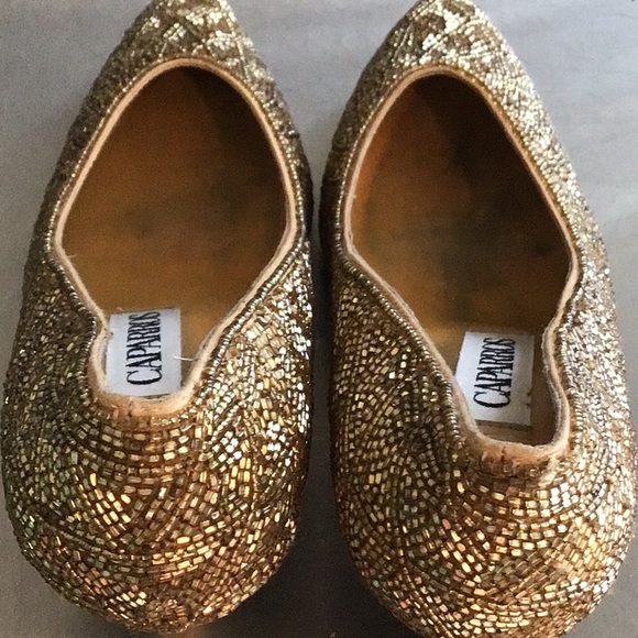 Caparros Beaded gold pumps 6B, never worn - Picture 6 of 6